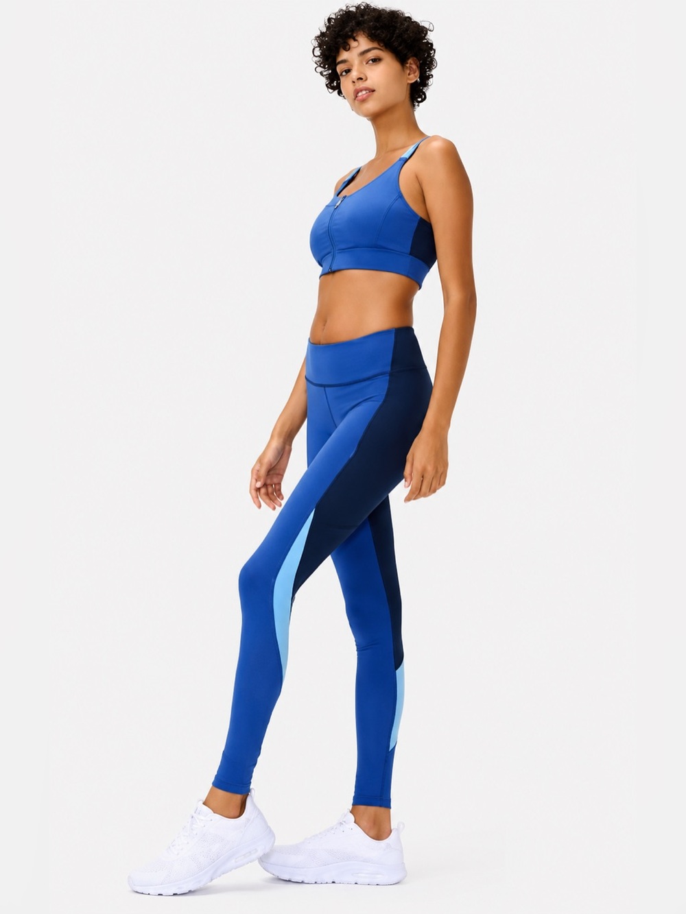 Outdoor Voices TechSweat Zoom Colorblock Leggings Blue Size Large